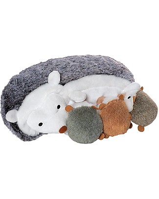 Manhattan toy Peluche di Riccio con i Cuccioli - Gioco Magnetico - 25 cm Peluche