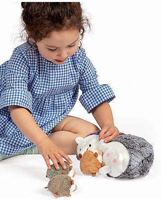 Manhattan toy Peluche di Riccio con i Cuccioli - Gioco Magnetico - 25 cm Peluche