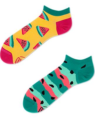 Many Mornings Calzini Corti - Watermelon Splash - Cotone Pettinato Calzini