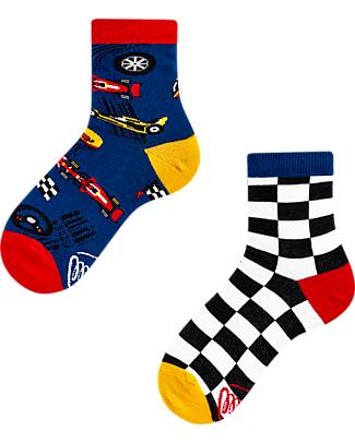 Many Mornings Calzini per Bambini - Formula Racing - Cotone Pettinato Calzini