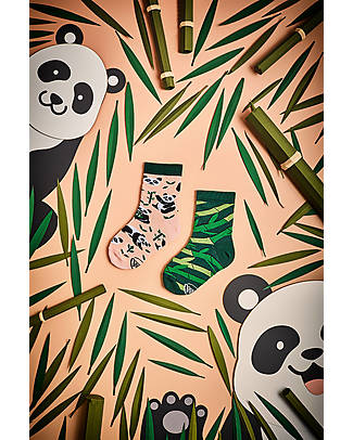 Many Mornings Calzini per Bambini - Sweet Panda - Cotone Pettinato Calzini