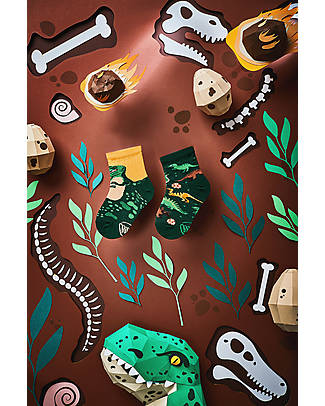 Many Mornings Calzini per Bambini - The Dinosaurs - Cotone Pettinato Calzini