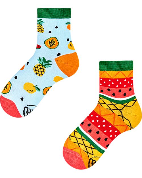 Many Mornings Calzini per Bambini - Tutti i Frutti - Cotone Pettinato Calzini