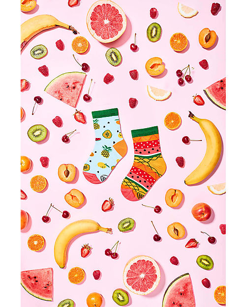 Many Mornings Calzini per Bambini - Tutti i Frutti - Cotone Pettinato Calzini