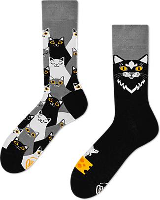 Many Mornings Calzini Regular - Black Cat - Cotone Pettinato Calzini