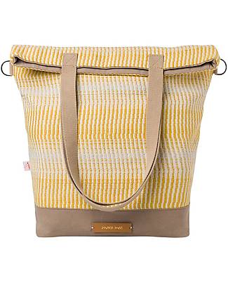 Mara Mea Borsa Cambio - Little Sun Cloud - Lemon Cream - 43,5 x 46 cm - 100% Cotone Borse Cambio