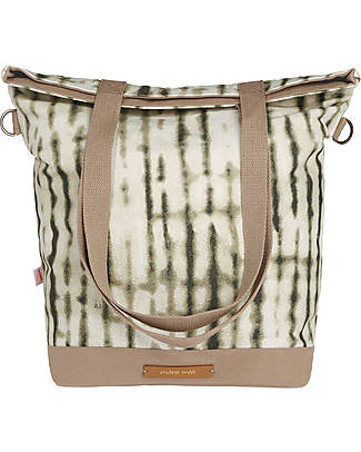 Mara Mea Borsa Fasciatoio 4 in 1 Little Wanderer, Verde Oliva - Cotone  impremeabilizzato (multifunzionale & multitasche) donna