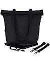 Mara Mea Borsa Fasciatoio 4 in 1 Global Traveler, Nero - Cotone impermeabilizzato (multifunzionale & multitasche) Borse Cambio