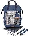 Mara Mea Borsa Fasciatoio 4 in 1 Holistic Vision - Blu Oceano - Cotone Impermeabilizzato Borse Cambio