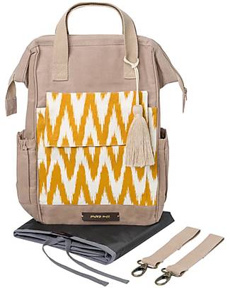 Mara Mea Borsa Fasciatoio 4 in 1 Lake Sunset - Beige - Cotone Impermeabilizzato Borse Cambio