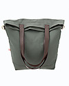 Mara Mea Borsa Fasciatoio 4 in 1 Little Wanderer, Verde Oliva - Cotone impremeabilizzato (multifunzionale & multitasche) Borse Cambio