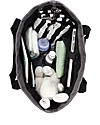 Mara Mea Borsa Fasciatoio 4 in 1 Melting Pot, Nero Dip Dye - Cotone impermeabilizzato (multifunzionale & multitasche) Borse Cambio