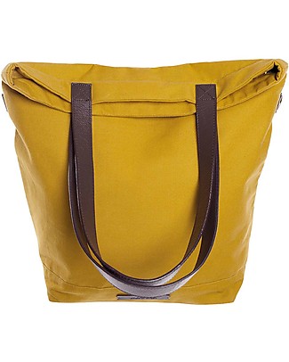 Mara Mea Borsa Fasciatoio 4 in 1 Sandy Heavens, Mostarda - Cotone impermeabilizzato (multifunzionale & multitasche) Borse Cambio e Accessori