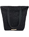 Mara Mea Borsa Fasciatoio 4 in 1 Wishing Star, Nero - Cotone impermeabilizzato (multifunzionale & multitasche) Borse Cambio