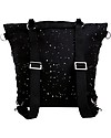 Mara Mea Borsa Fasciatoio 4 in 1 Wishing Star, Nero - Cotone impermeabilizzato (multifunzionale & multitasche) Borse Cambio