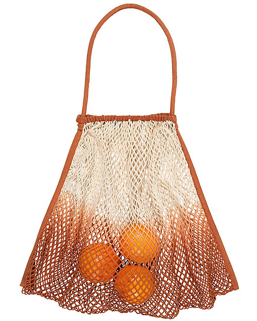 Mara Mea Borsa in Rete per Passeggino Beach Strolls - Ruggine Dip Dye - 100% cotone Borse e Organizer