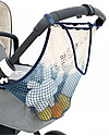 Mara Mea Borsa in Rete per Passeggino Deep Ocean, Blue Dip Dye - 100% cotone Borse e Organizer