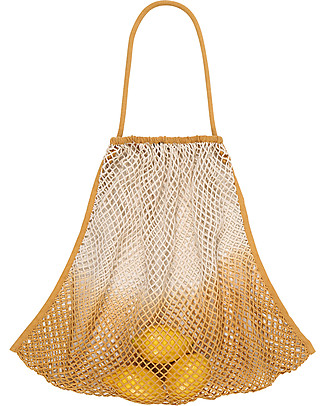 Mara Mea Borsa in Rete per Passeggino Go Natural, Ocra Dip Dye - 100% cotone Accessori