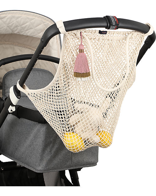 Mara Mea Borsa in Rete per Passeggino Magic Moment - Panna - 100% cotone Borse e Organizer