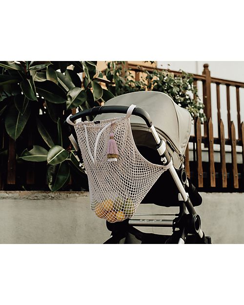 Mara Mea Borsa in Rete per Passeggino Magic Moment - Panna - 100% cotone Borse e Organizer