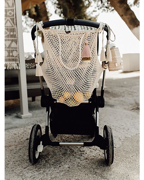 Mara Mea Borsa in Rete per Passeggino Magic Moment - Panna - 100% cotone Borse e Organizer