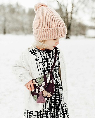 Mara Mea Borsetta a Tracolla Bimba Tassel Tale - Melanzana - Cotone Trousse e Pochette