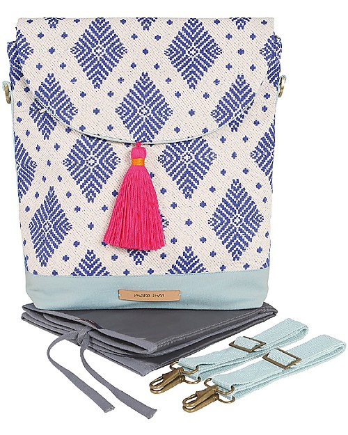 Mara Mea Cartella/Tracolla Porta Pannolini 2-in-1, Moodboard Mixing - Cotone Borse Cambio