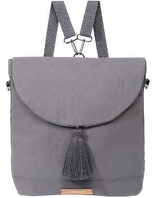 Mara Mea Cartella/Tracolla Porta Pannolini 3-in-1 -Grigio Marmo - 100% cotone impermeabilizzato Borse Cambio