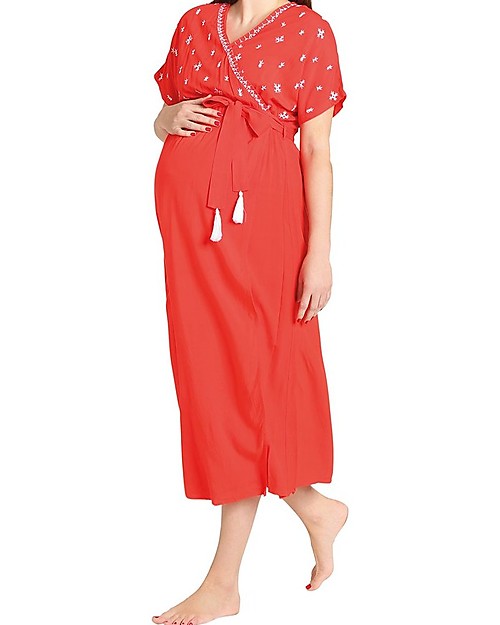 Mara Mea Island Girl, Abito Premaman e Allattamento, Rosso - 100% viscosa Vestiti_