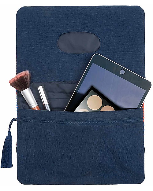 Mara Mea Pochette Porta Pannolini Purple Wall - Bordeaux - Cotone Borse Cambio