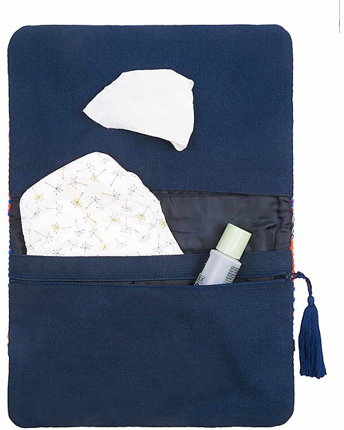 Mara Mea Pochette Porta Pannolini Purple Wall - Bordeaux - Cotone Borse Cambio