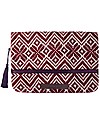 Mara Mea Pochette Porta Pannolini Purple Wall - Bordeaux - Cotone Borse Cambio