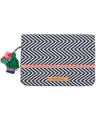Mara Mea Pochette Porta Pannolini - Pygmy Parrot - Misto Cotone Borse Cambio e Accessori