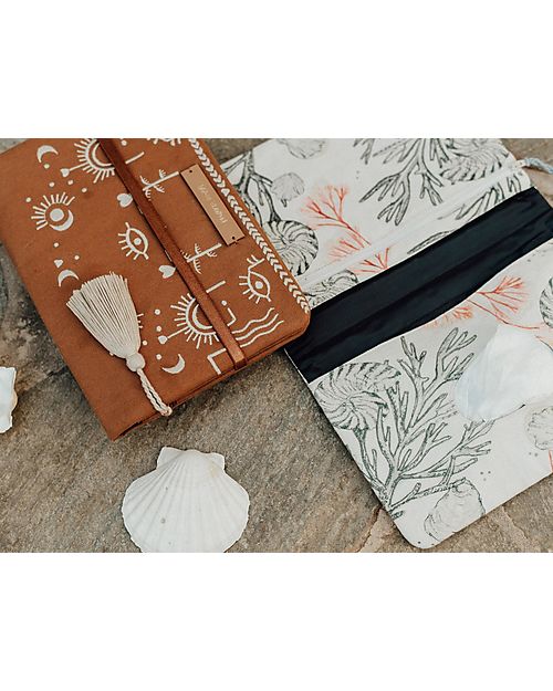 Mara Mea Pochette Porta Pannolini - Soft Wave - Cotone Trousse e Pochette