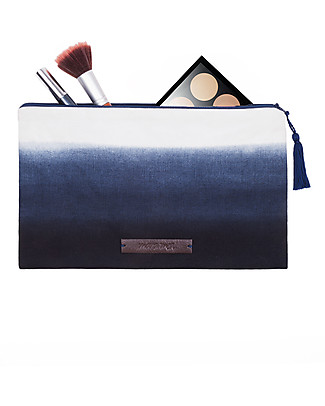 Mara Mea Pochette Porta Trucchi Salty Sea - Indaco - Tela di Cotone Trousse & Pochette