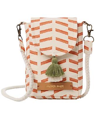 Mara Mea Porta Telefono - Outdoor Cafe - Terracotta - 16,5 x 11 x 4 cm - 100% Cotone Trousse e Pochette
