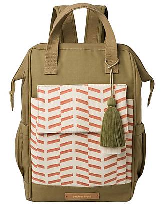 Mara Mea Zaino Cambio da Viaggio - Bike Trip - Cedar Green - 42 x 42 cm - 100% Cotone Borse Cambio