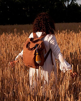 Mara Mea Zaino da Viaggio per il Cambio 3-in-1 Lodge Life - Marrone - Cotone Impermeabilizzato Zaini Fasciatoio