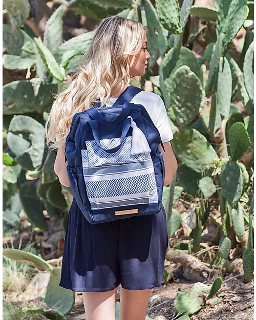 Mara Mea Zaino da Viaggio per il Cambio 3-in-1 Vacay Mode, Blu