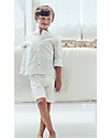 Maria Bianca Bermuda Chino in Lino, Bianco -  Perfetto da Cerimonia! Pantaloni Corti