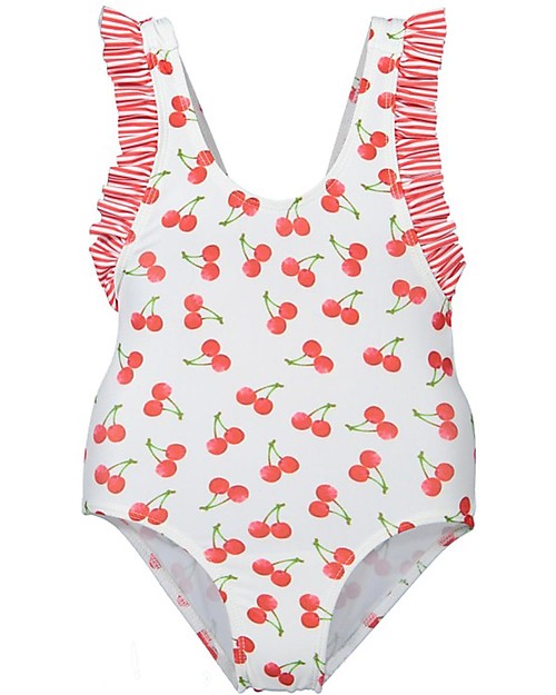 Maria Bianca Costume Intero Stampa Ciliegie - Fiocco sul retro! Costumi Interi