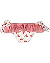 Maria Bianca Slip Mare Bimba Con Fiocchetti e Balza - Deliziosa Stampa Ciliegie! Boxer Mare