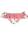 Maria Bianca Slip Mare Bimba Con Fiocchetti e Balza - Deliziosa Stampa Ciliegie! Boxer Mare