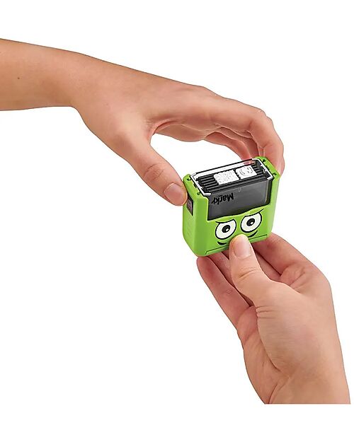 Marky Timbro Personalizzabile - Verde - Perfetto per Tessuti e Oggetti scolastici Adesivi e Timbri