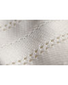 Marquise de Laborde Copertina Royal Avorio Punto Herringbone - Pura Lana Merino (90 x 90 cm) Swaddle di Mussola