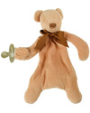 Maud N Lil DouDou Comforter in Cotone con Confezione Regalo! - Orsetto Miele - 100% Cotone Bio Doudou