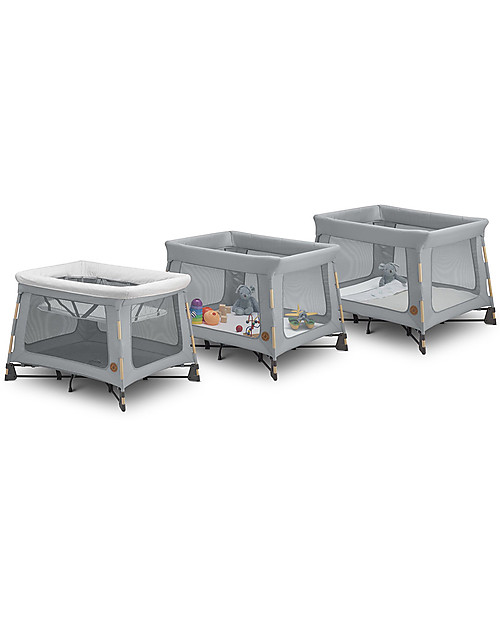 Maxi Cosi Lettino 3 in 1 Swift - Grigio - Dalla nascita a 3 anni Lettini da Viaggio