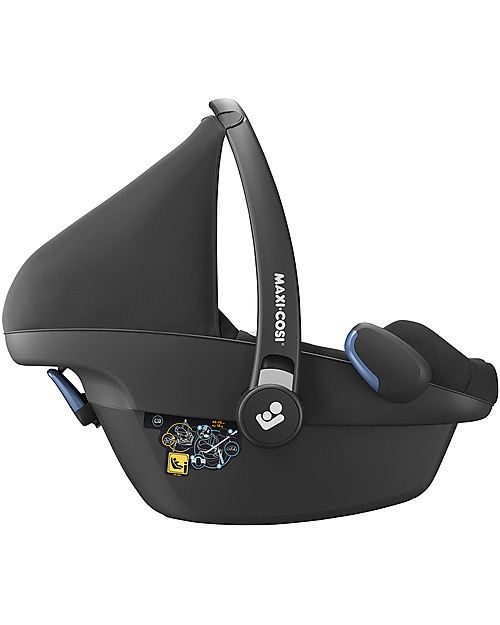 Maxi Cosi Seggiolino Auto Pebble Pro - Nero Essential - 0-12 mesi - Sicurezza i-Size Seggiolini Auto Gruppo 0+/1