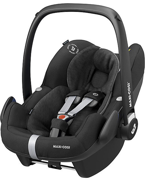 Maxi Cosi Seggiolino Auto Pebble Pro - Nero Essential - 0-12 mesi - Sicurezza i-Size Seggiolini Auto Gruppo 0+/1