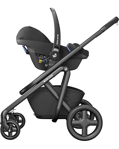 Maxi Cosi Seggiolino Auto Pebble Pro - Nero Essential - 0-12 mesi - Sicurezza i-Size Seggiolini Auto Gruppo 0+/1